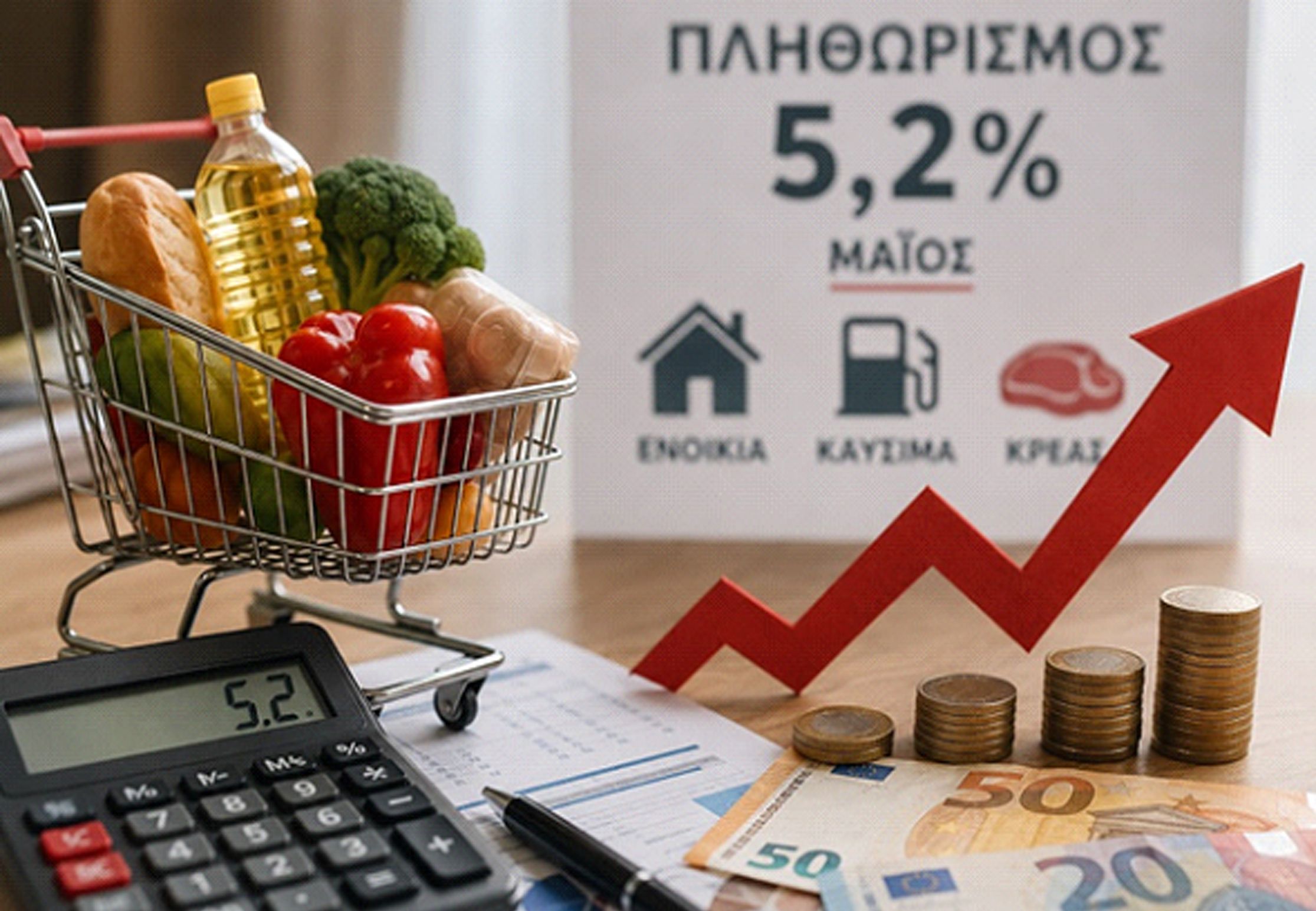 «ΚΑΙΝΕ» ΟΙ ΤΙΜΕΣ ΣΕ ΚΑΥΣΙΜΑ, ΤΡΟΦΙΜΑ ΚΑΙ ΕΝΟΙΚΙΑ